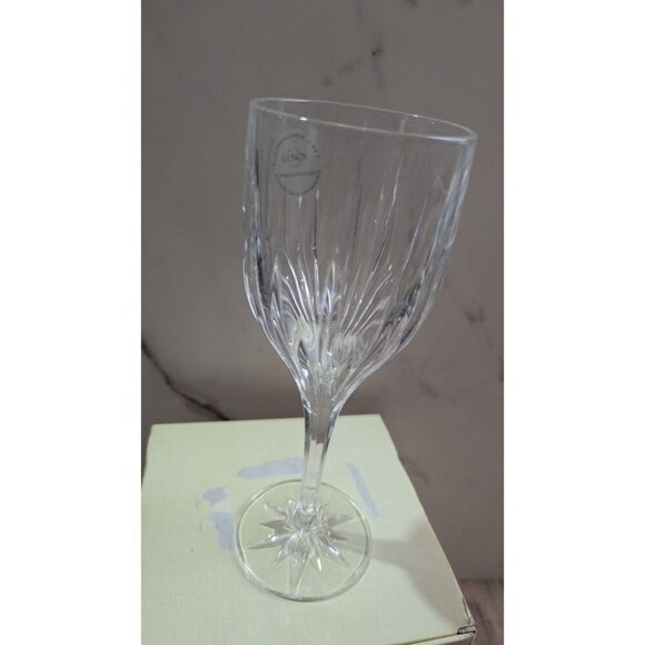 Lenox Starlight Crystal Wine water goblet Glasses Set Of 4 in box  10oz - Picture 10 of 10